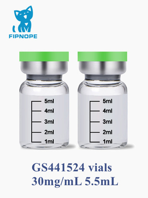 injection de 5.5mL 30mg/mL GS-441524 pour le traitement de PAP de chat