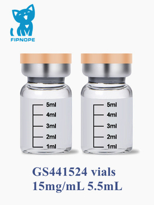 Traitement pharmaceutique GS441524 de PAP GS pour le chat 15mg/mL, 20mg/mL, 30mg/mL