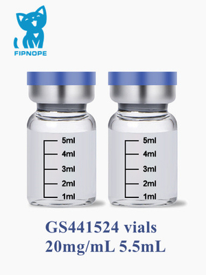 injection de 20mg/mL GS-441524 pour la péritonite infectieuse féline de PAP de chat