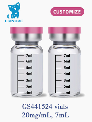 CAS 1191237-69-0 20 mg 7 ml GS441524 Injection Pour le traitement de la PIF chez le chat
