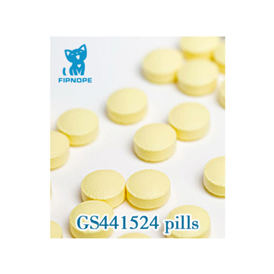 PAP GS441 20mg de chat marque sur tablette avec la substance active GS-441524